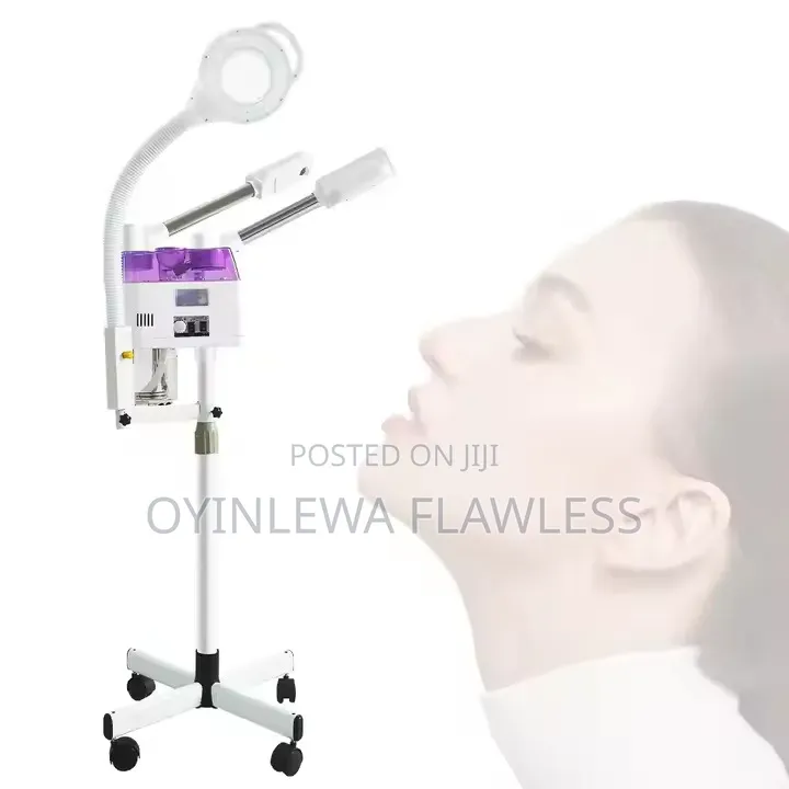 3 in 1 Hot Cold With 8X Magnifying Lamp Vapor Ozone Facial Steamer