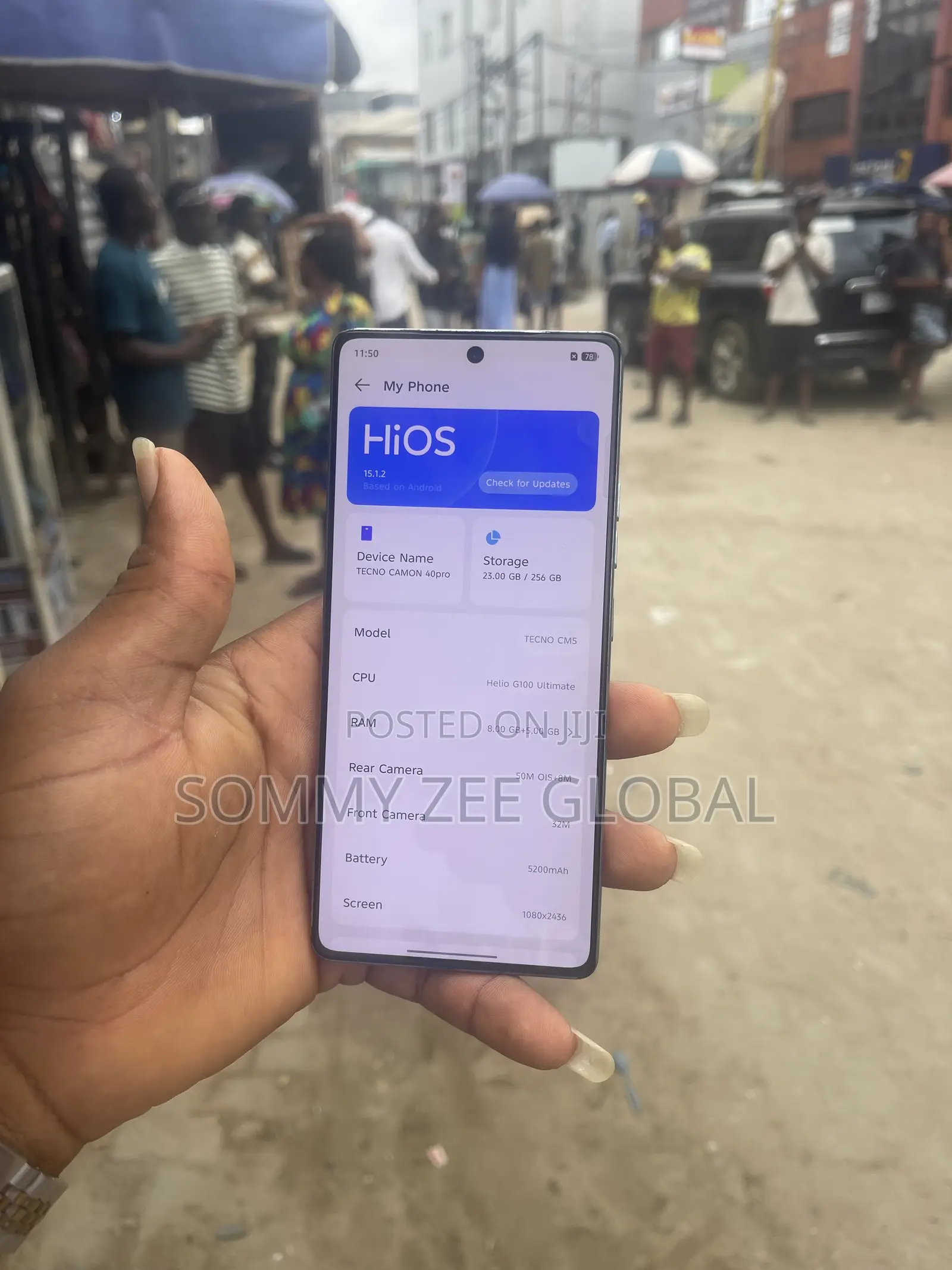 Tecno Camon 40 Pro 5G 256 GB Black