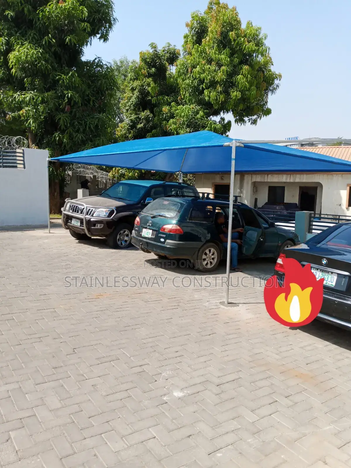 Weatherproof Carport Installation for 3 Cars