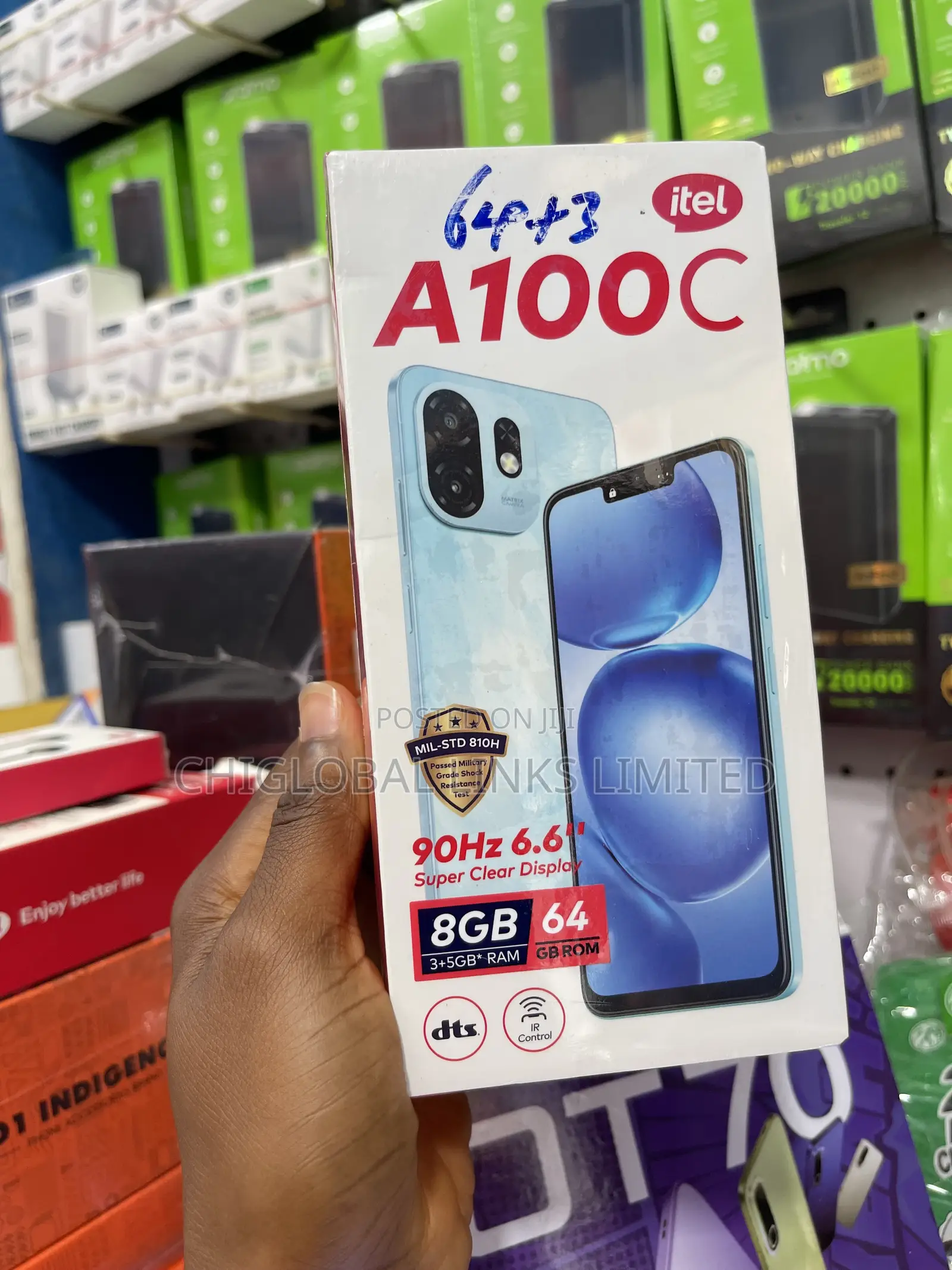 New Itel A100C 64 GB Blue