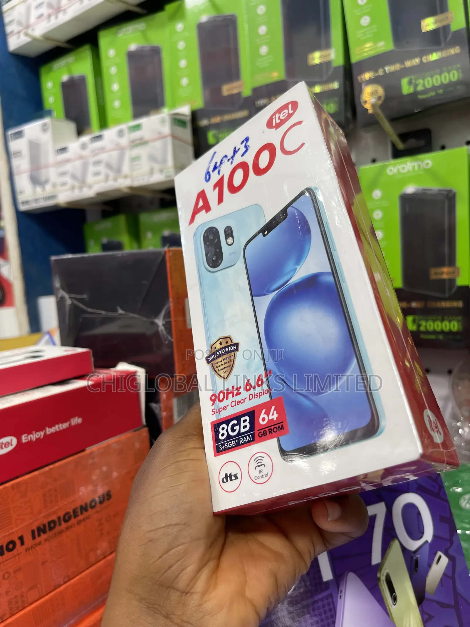 New Itel A100C 64 GB Blue