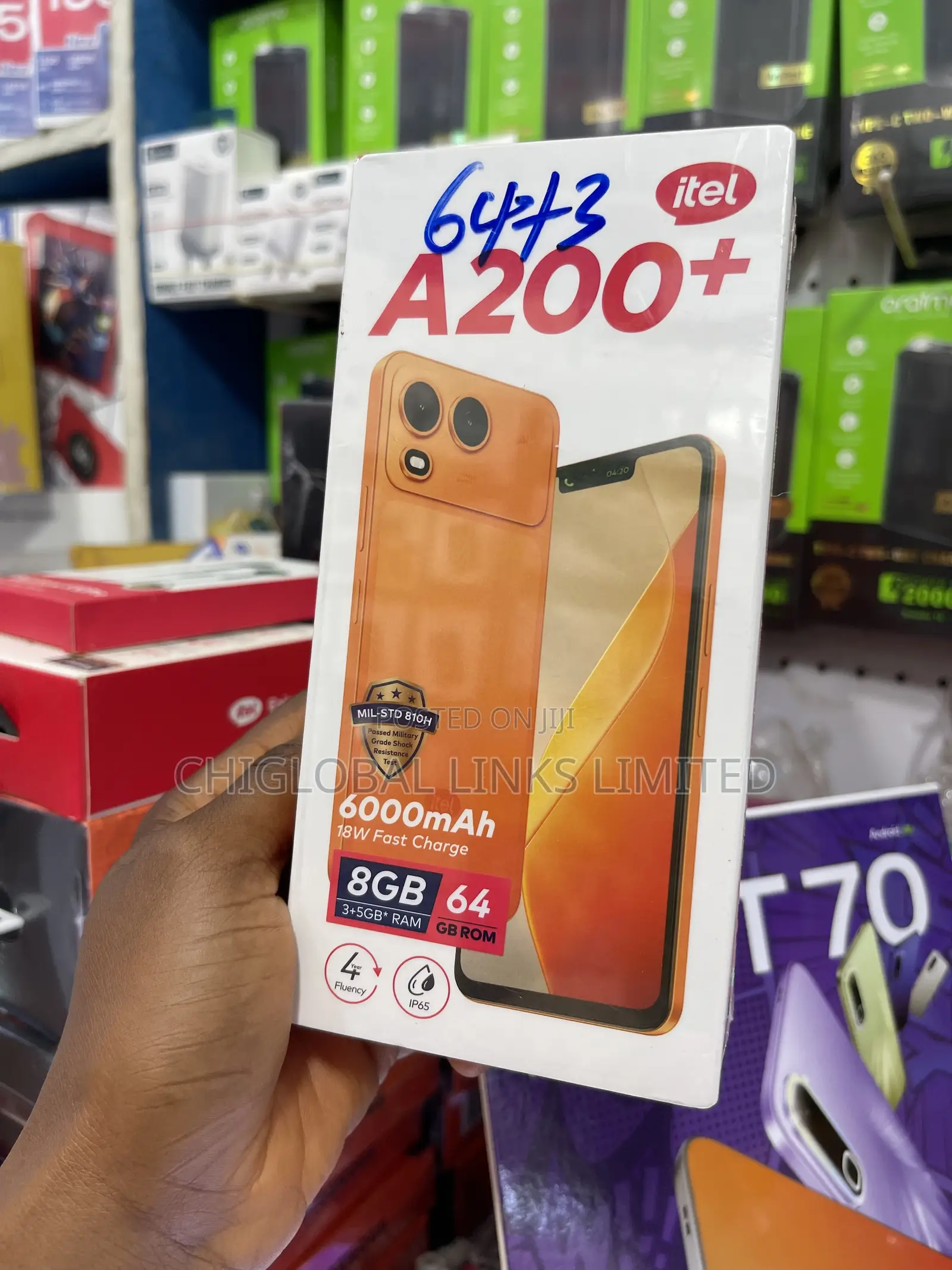 New Itel A200+ 64 GB Orange