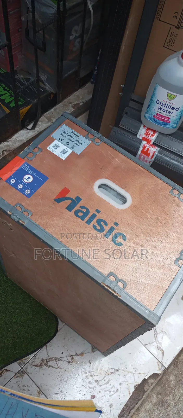 Haisic 8kwh 24v Lithium Battery With WIFI Monitor and Digital Display.