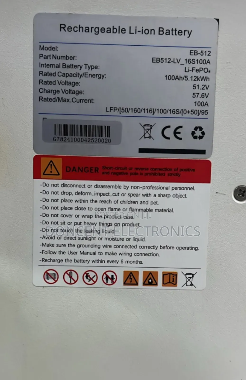 Luxsun 5kwh 48V Lithium Battery - LiFePO4 With 6000+ Cycle