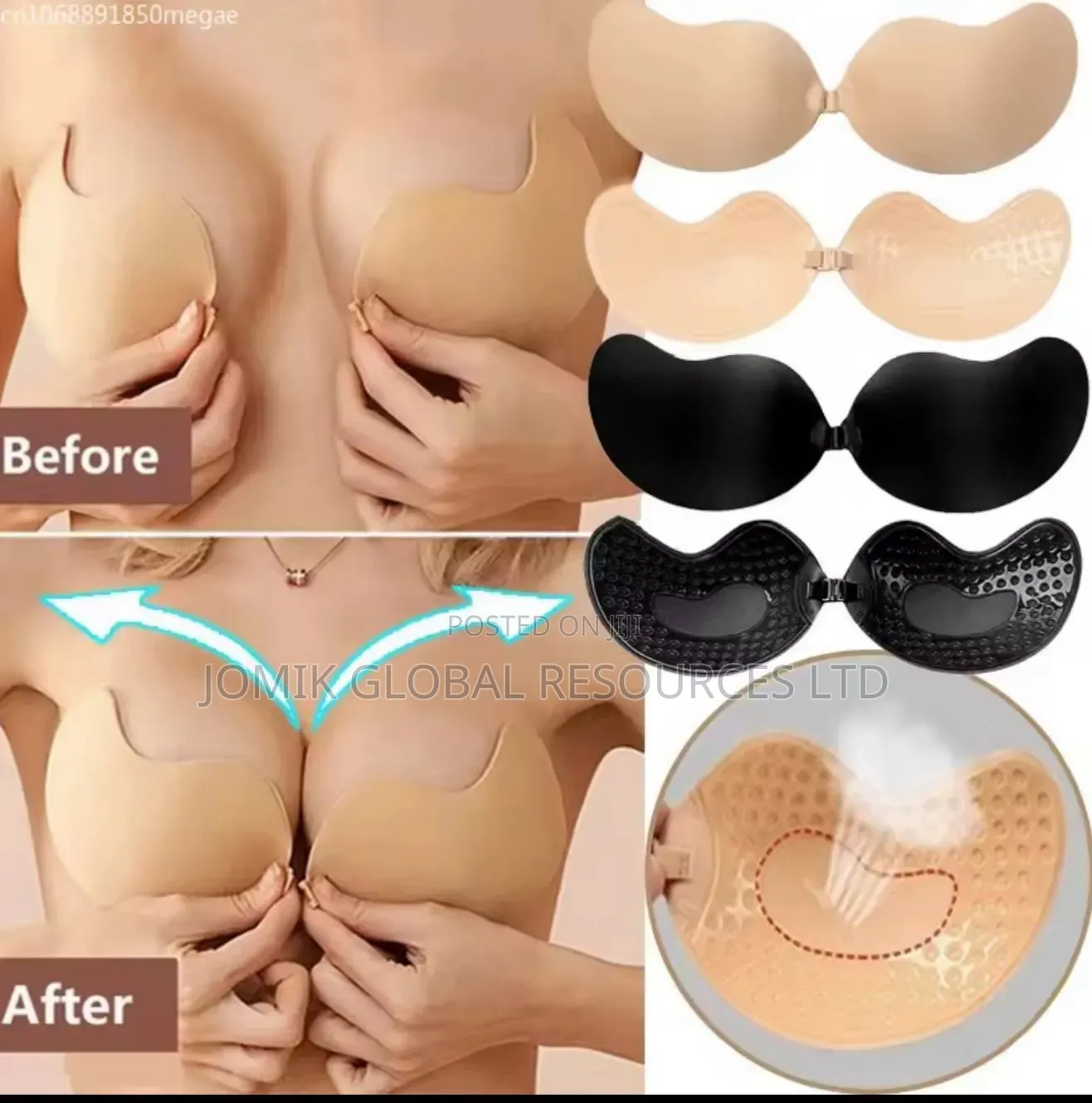 Invincible Backless Strapless Push Up Bra