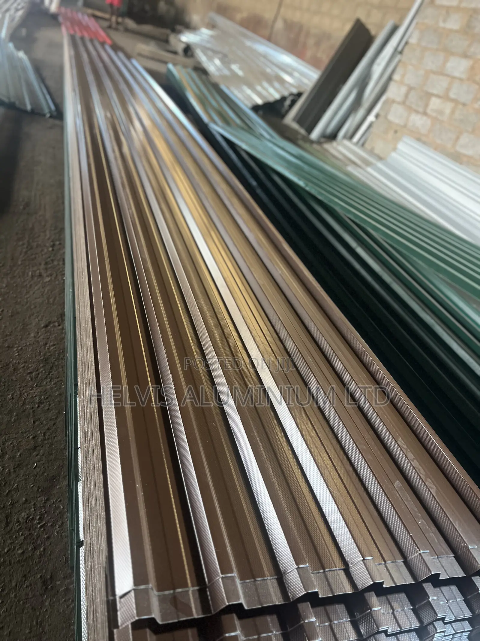 Normal 0.55 Gauge Nut Brown Aluminum Roofing