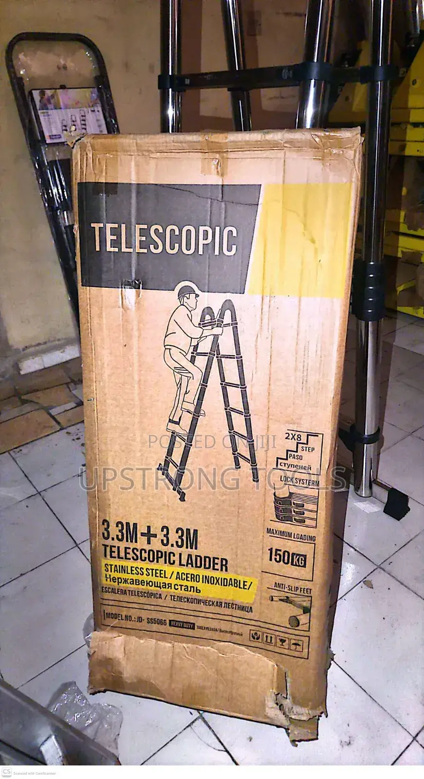 UPSTRONGtelescopic Ladder for Indoor and Outdoor Cleaning
