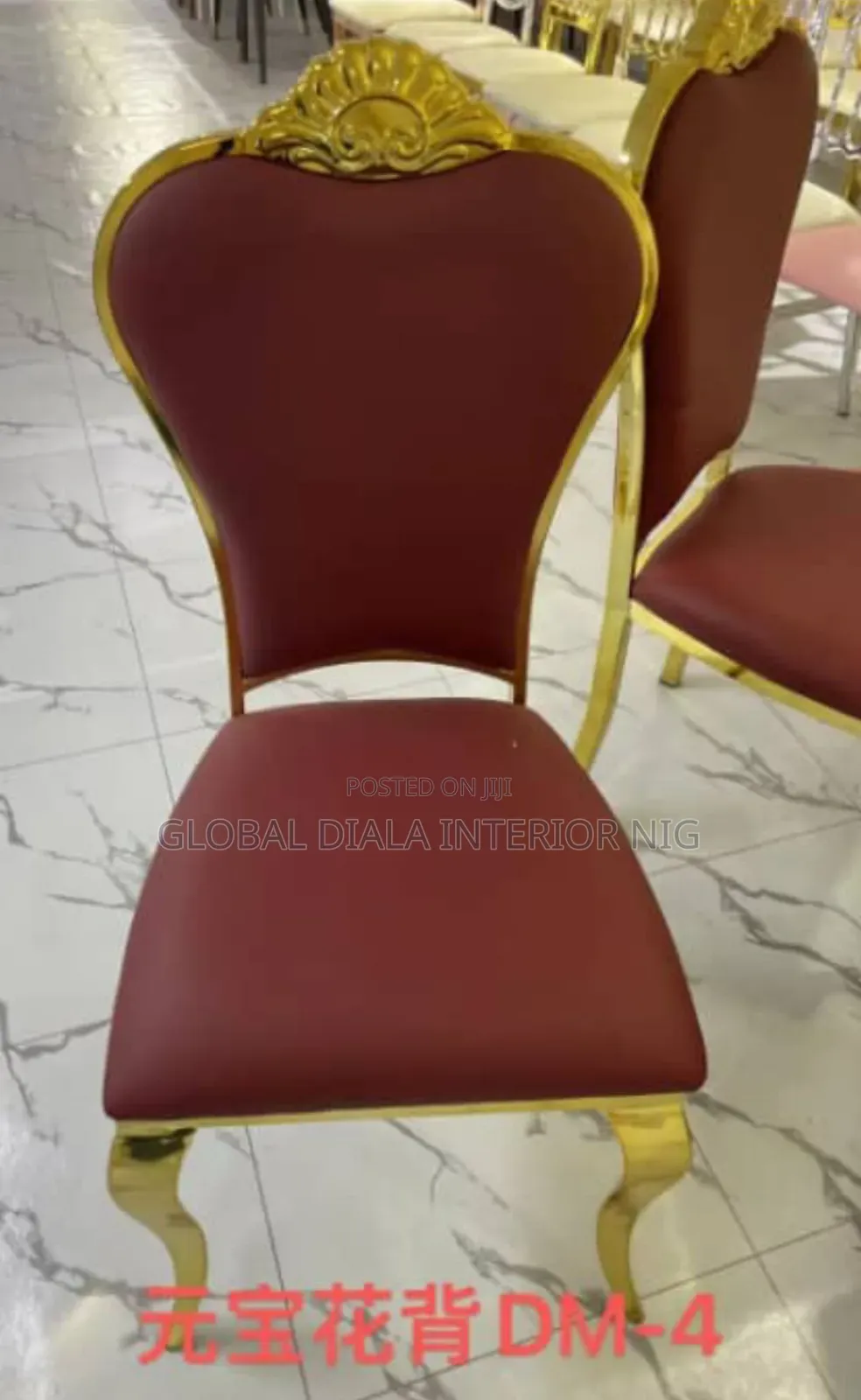 Modern Luxury Gold Stainless Steel Banquet Chair