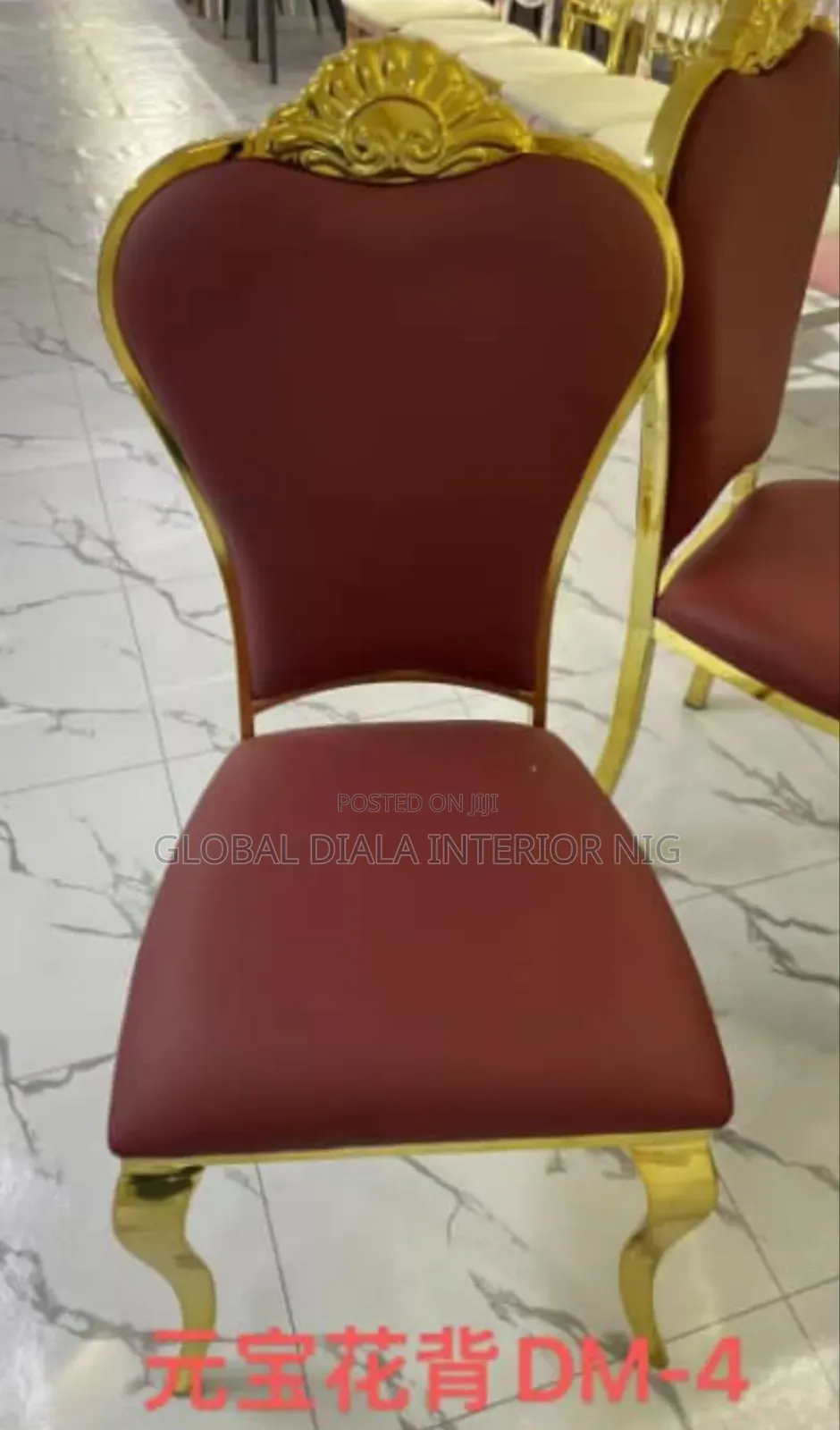 Modern Luxury Gold Stainless Steel Banquet Chair