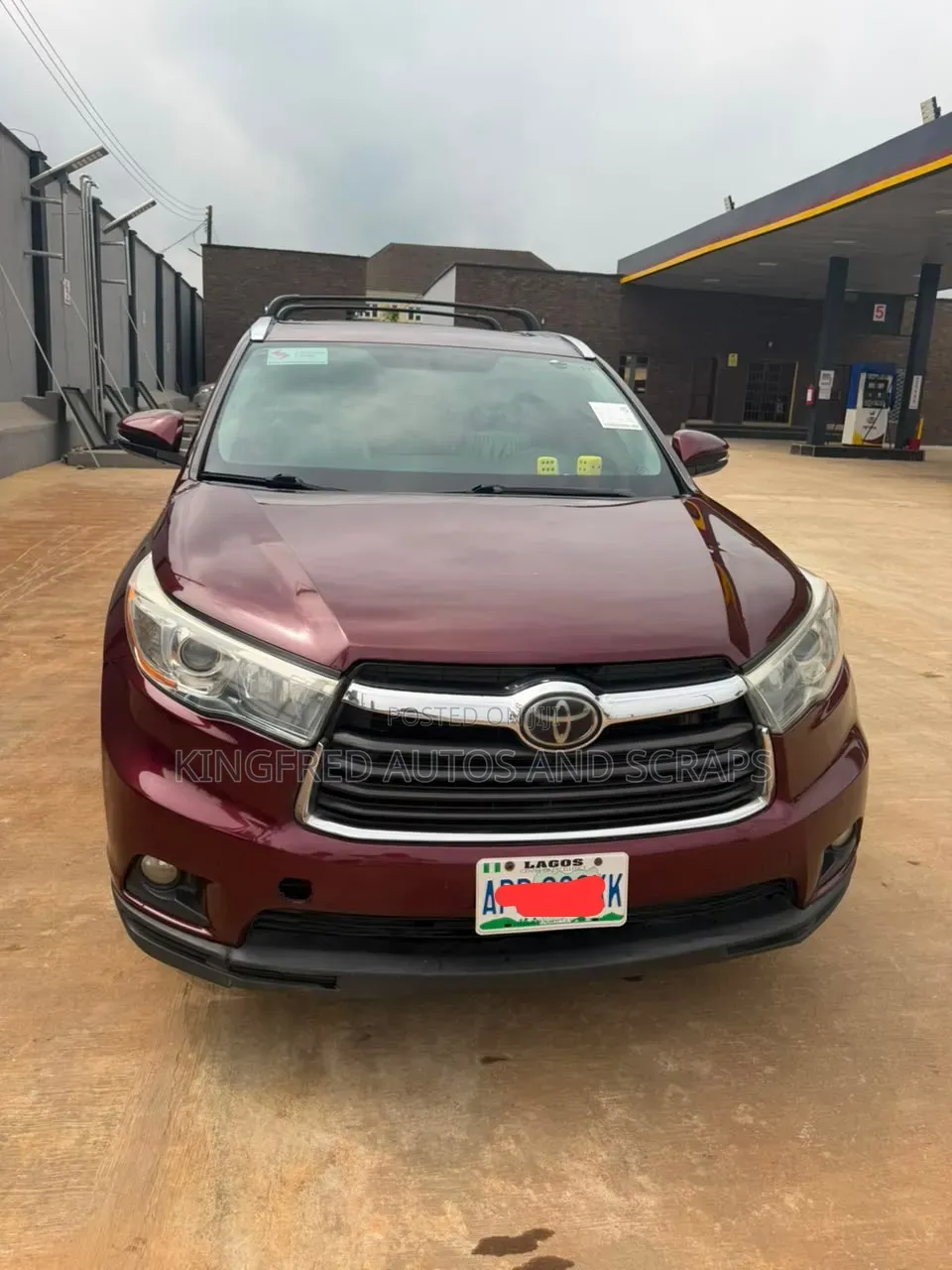 Toyota Highlander 2017 Maroon