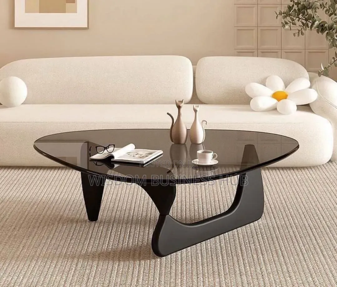 Modern Oval Glass Center Table