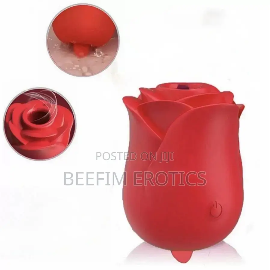 Izumi Rose Sucker Vibrator 2 in 1 Sucker and Licker Rose Toy Vibrator