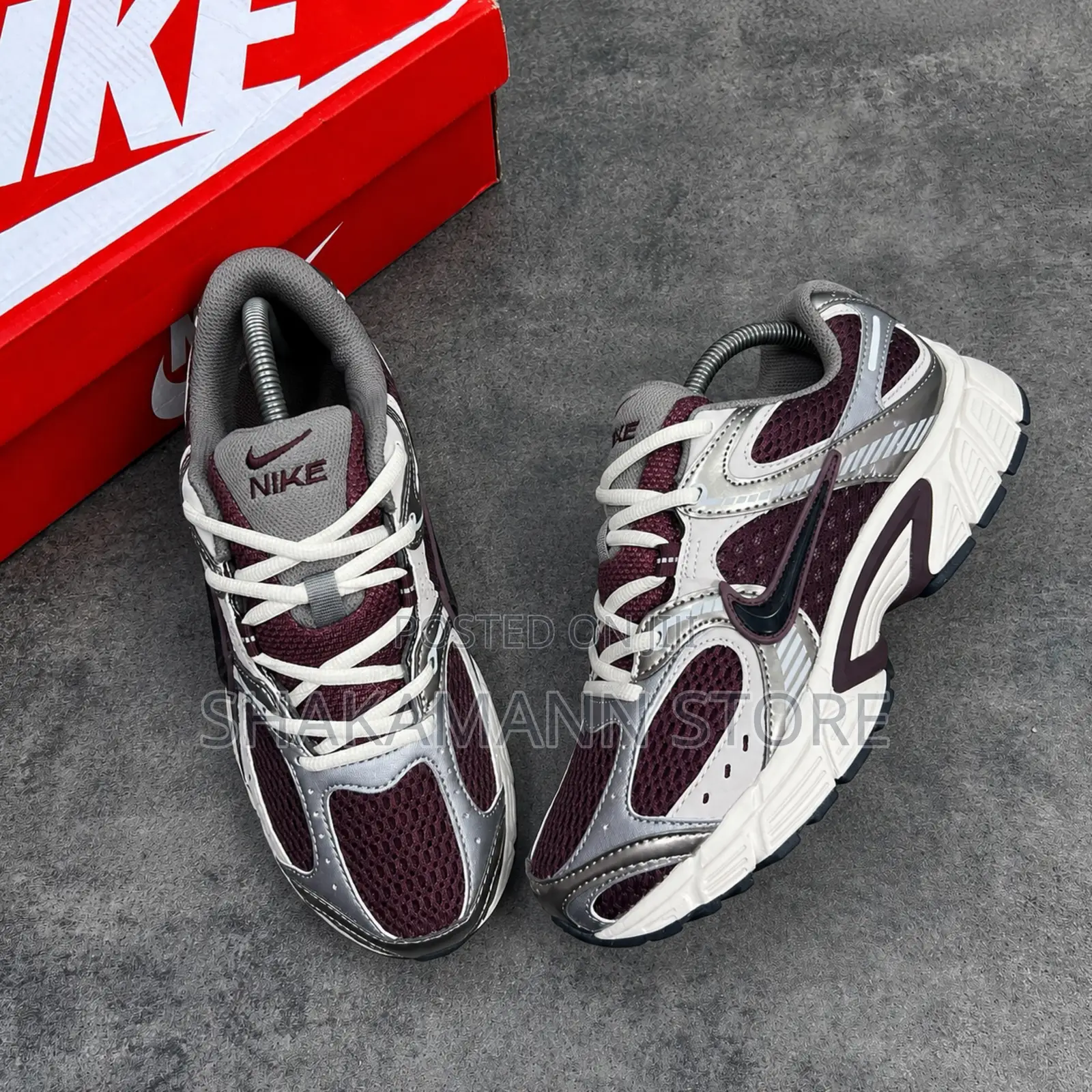 HIGH QUALITY Nike V5 RUNNER Burgundy Crush College Grey