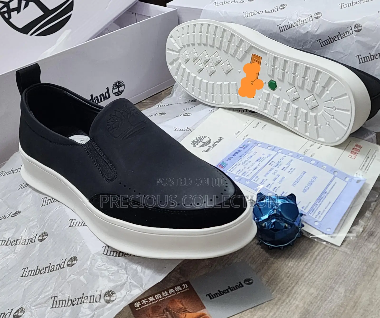 Men’s Top Quality Black and Brown White Sole Timber Loafers