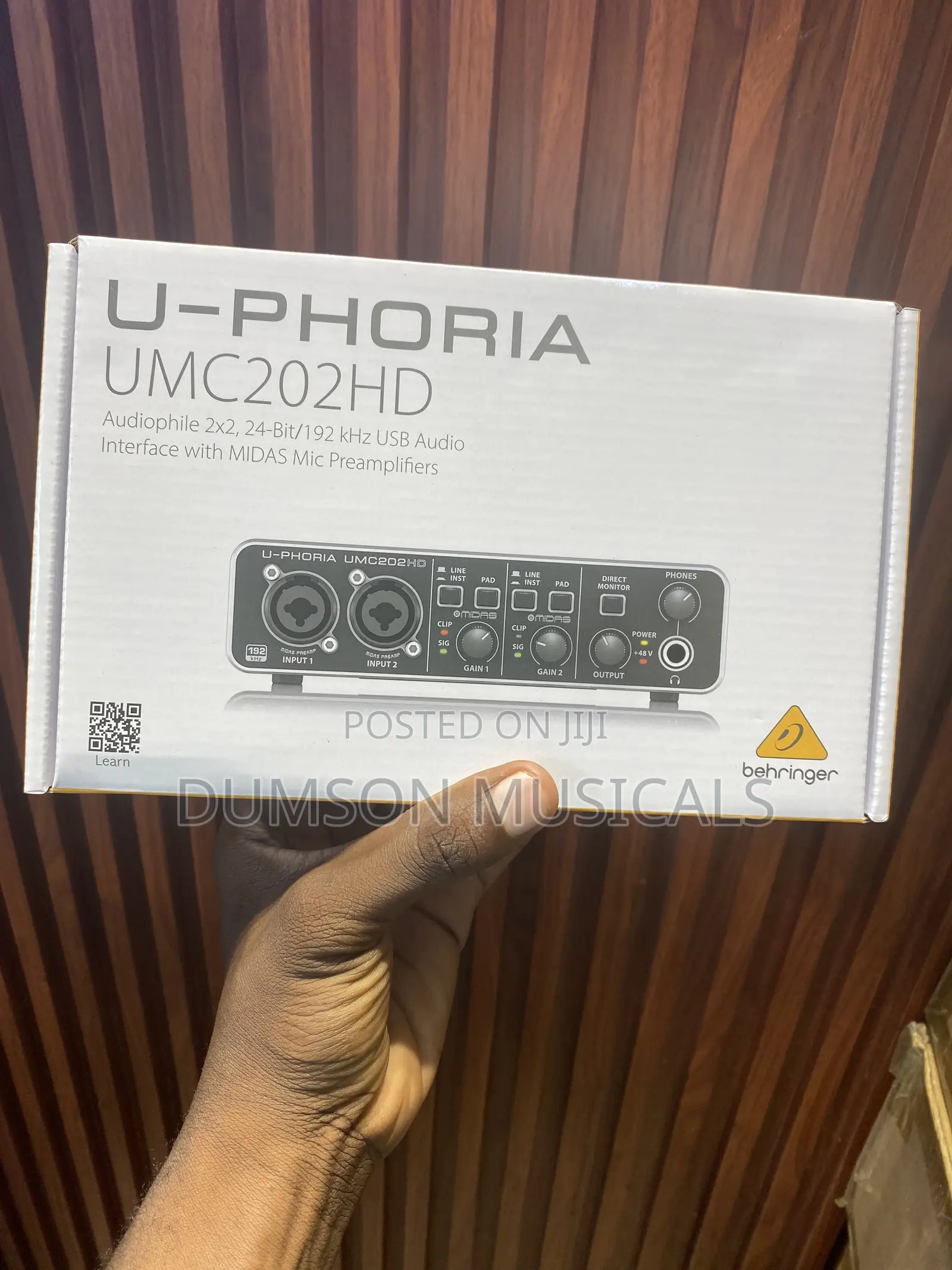 Behringer U-Phoria Umc202hd Audio Interface