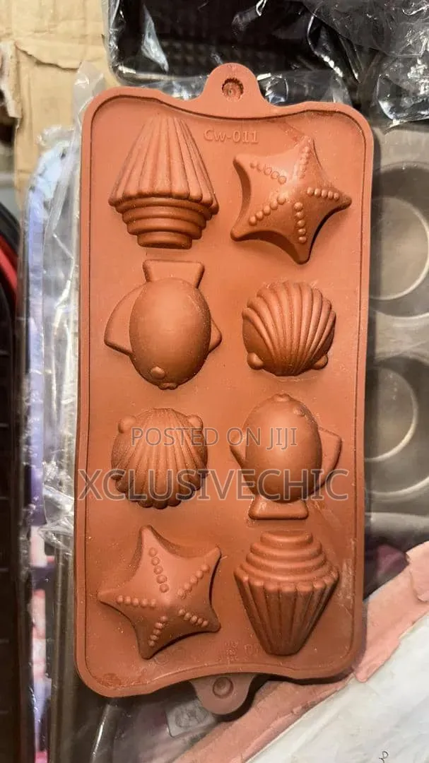 Brown Silicone Mold - Soap and Chocolate Mold - 10pcs Upwards