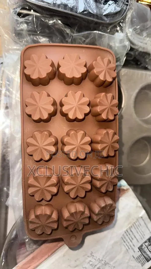 Brown Silicone Mold - Soap and Chocolate Mold - 10pcs Upwards