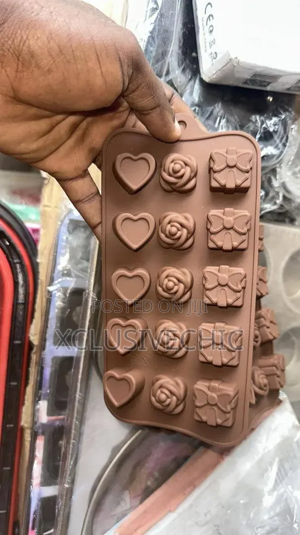 Brown Silicone Mold - Soap and Chocolate Mold - 10pcs Upwards