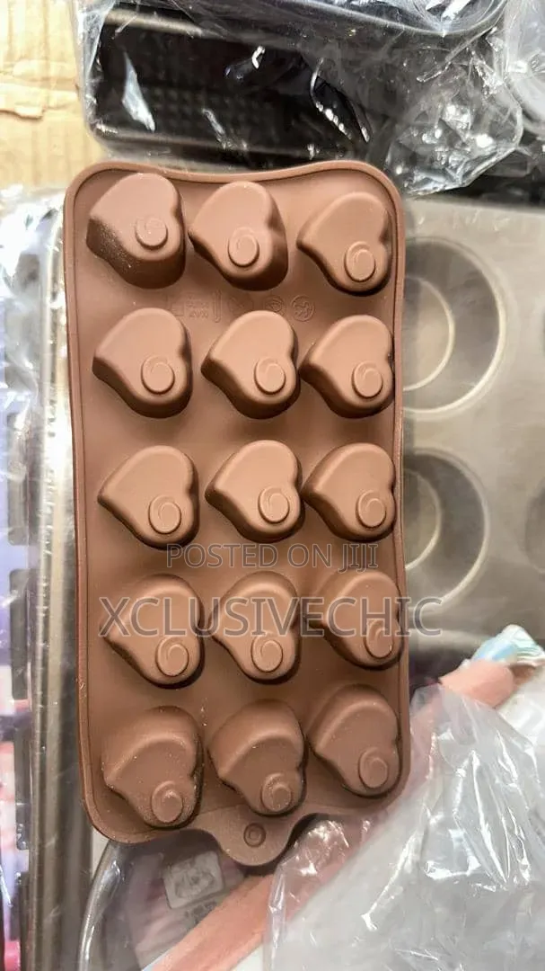 Brown Silicone Mold - Soap and Chocolate Mold - 10pcs Upwards