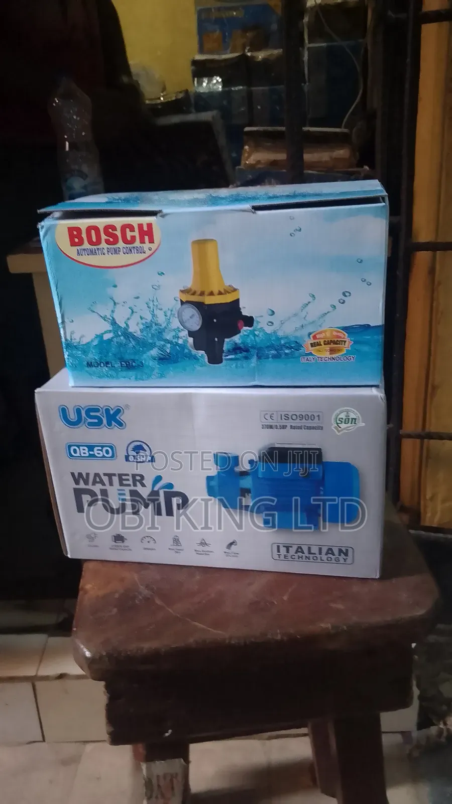 USK QB-60 Water Pump (0.5 HP)3/4 and Pressure Control