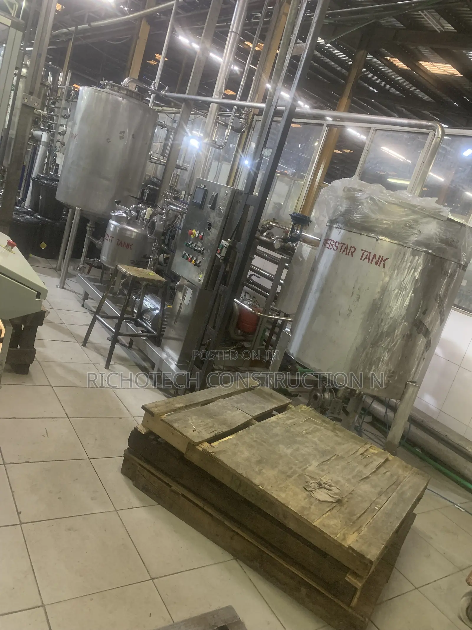 Stainless Steel Automated Homogenizer/Pasteurizer/Chiller Tank