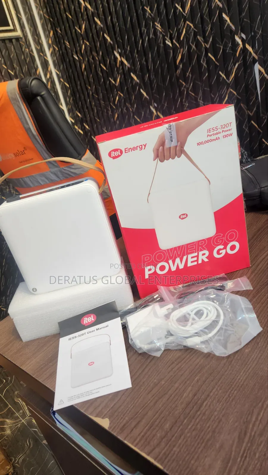 Itel 130w powerGo Solar Generator_ Reliable Backup for Electronics