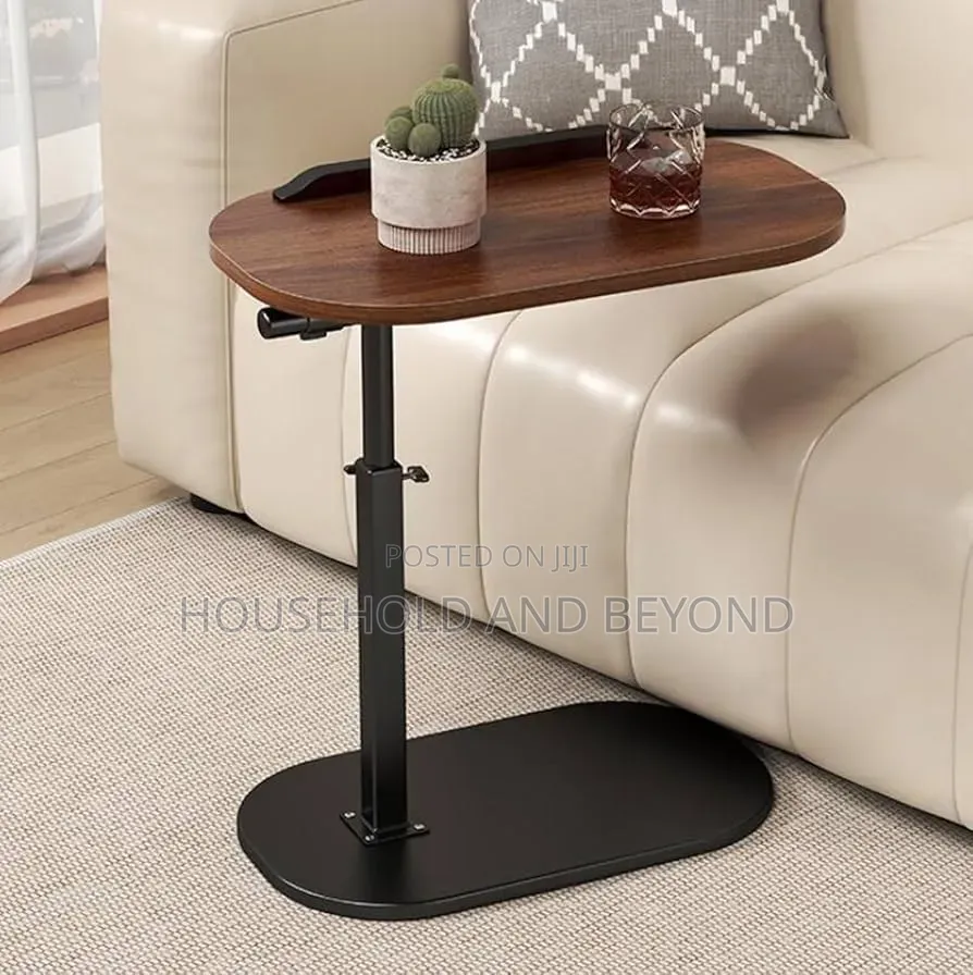 Adjustable C-Shaped Side Table – Height Adjustable Side Laptop Table