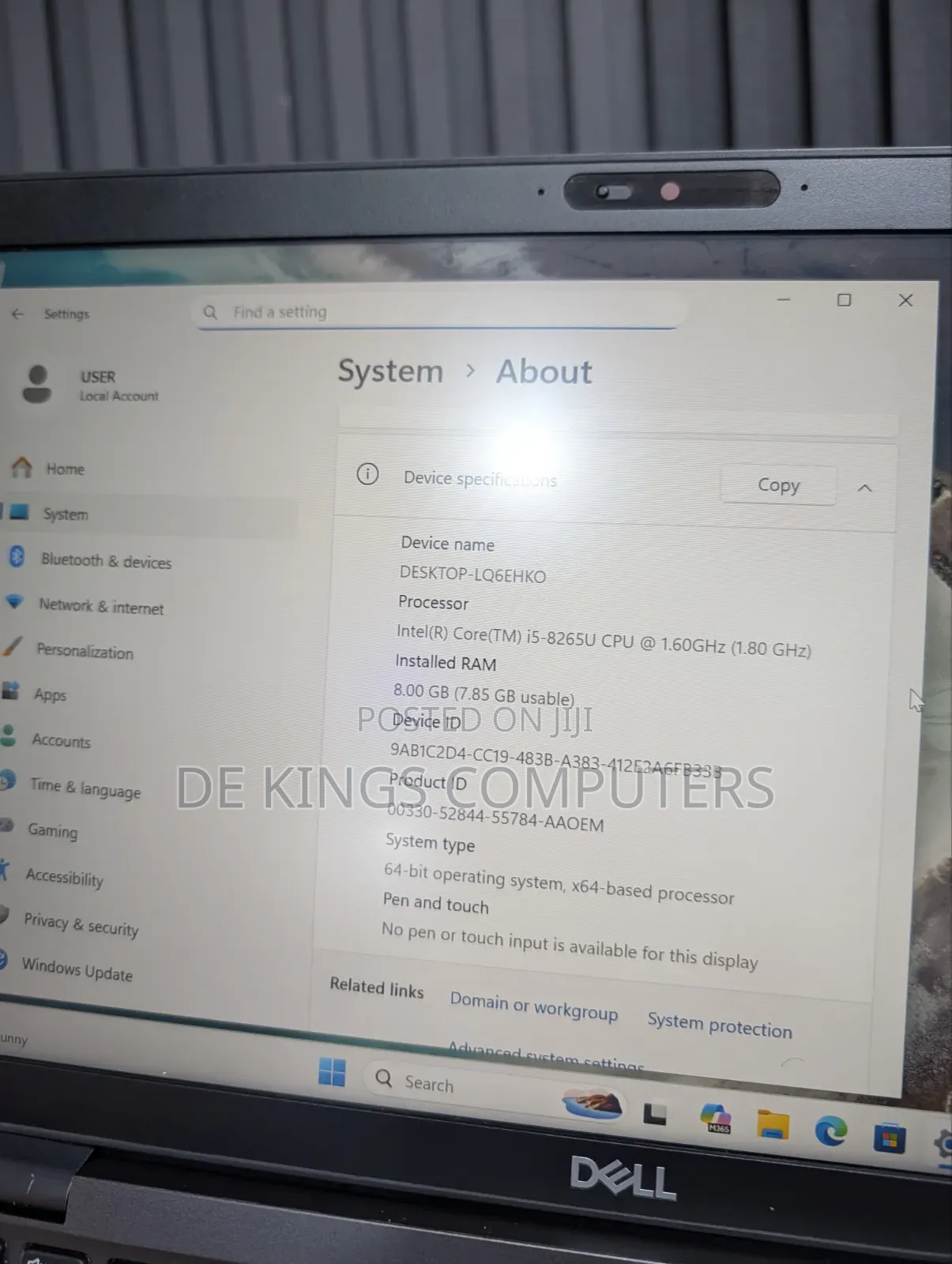 Laptop Dell Latitude 5400 8GB Intel Core i5 SSD 256GB