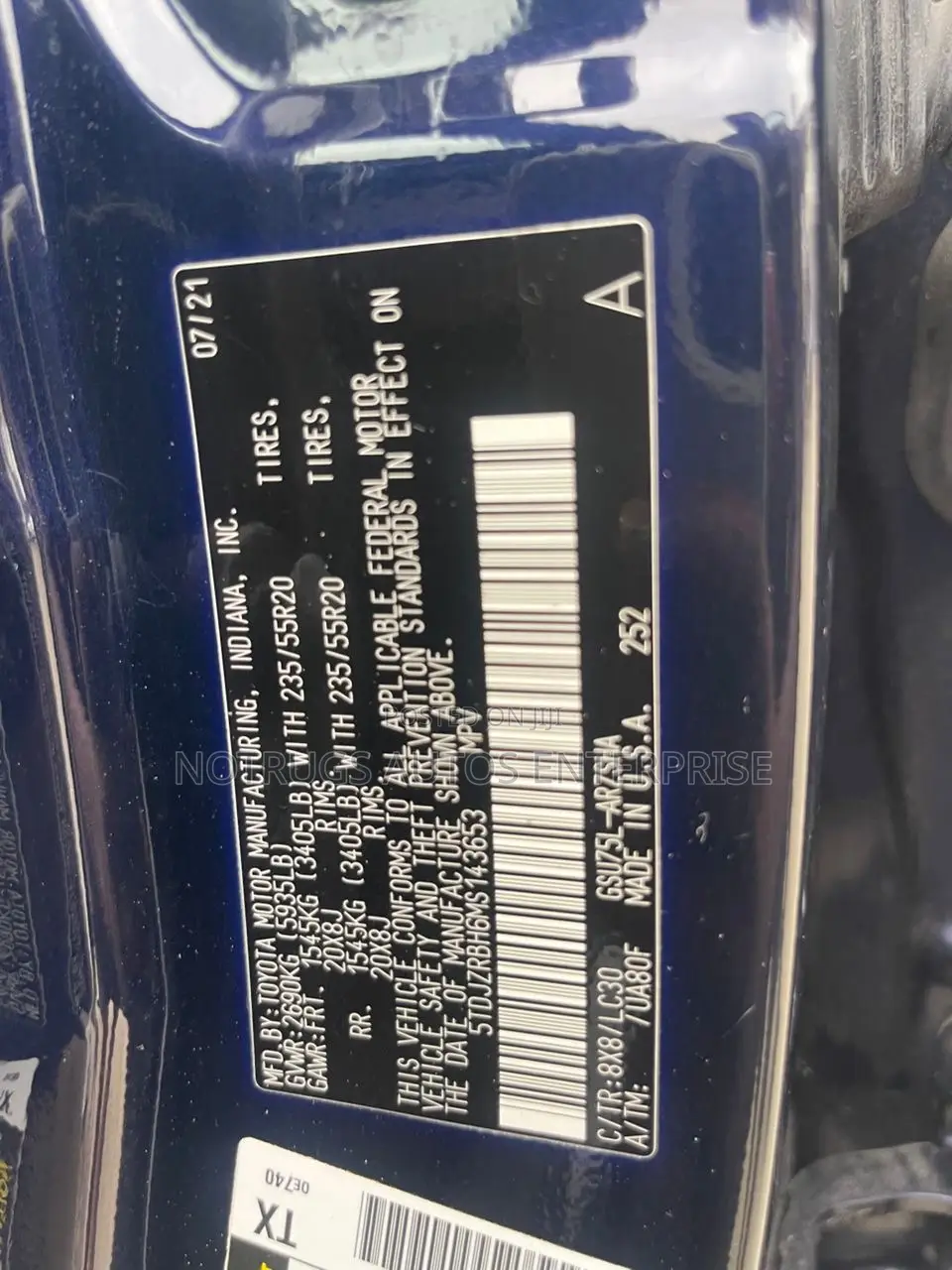 Toyota Highlander XSE 2022 Blue
