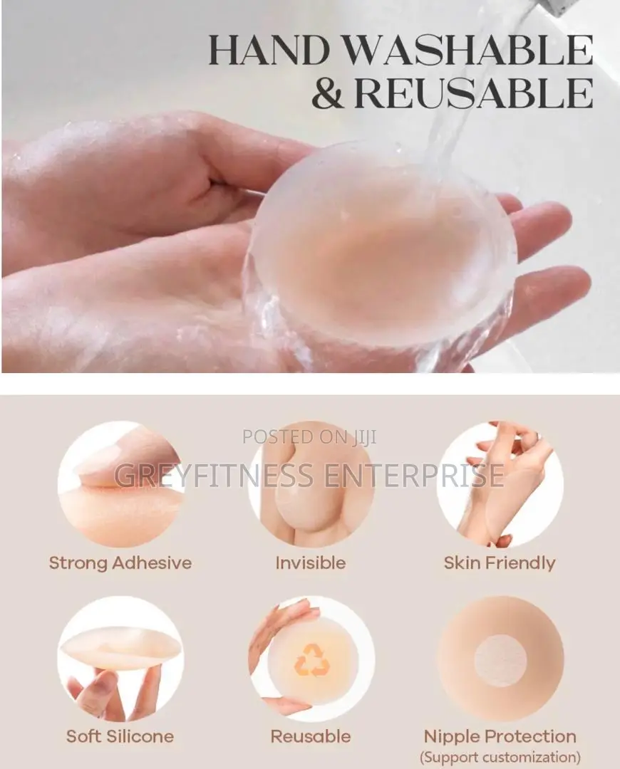 Ultra Thin Reusable Adhesive Silicone Nipple Cover
