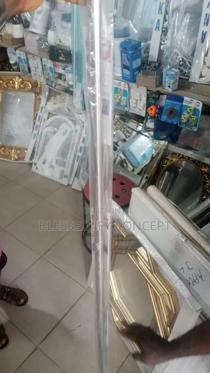 Stainless Shower Curtain Rod, Adjustable Tension