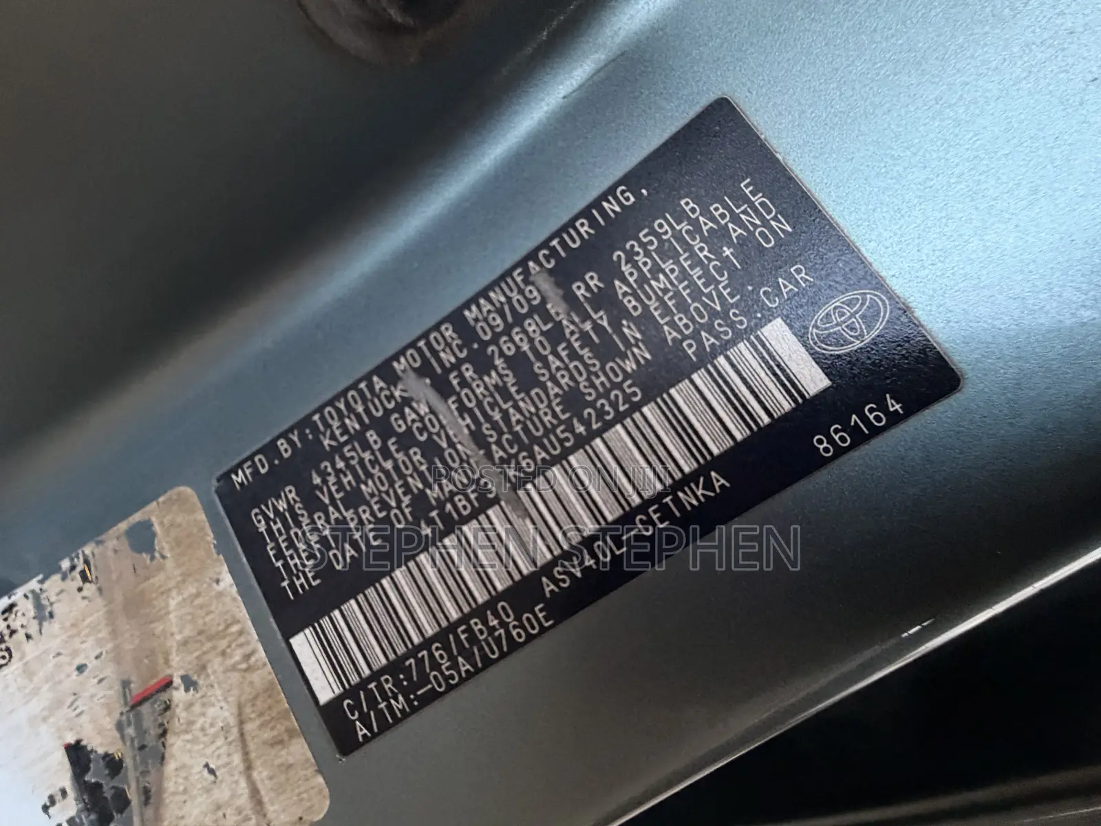 Toyota Camry 2010 Green