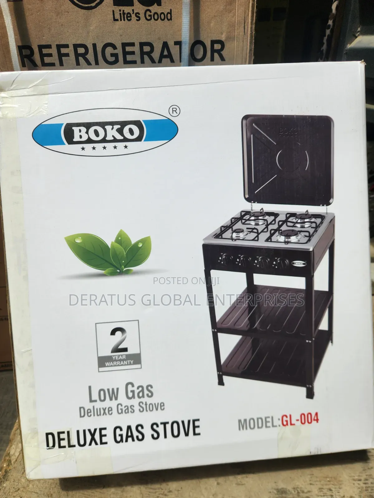 BOKO GL-004 4 Burner Gas Cooker _ Low Gas Consumption