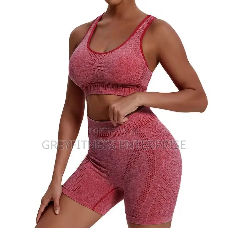 2pcs Gymwear Set Shorts and Bra Top