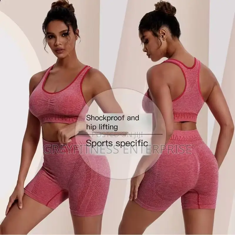2pcs Gymwear Set Shorts and Bra Top