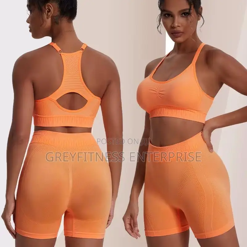 2pcs Gymwear Set Shorts and Bra Top