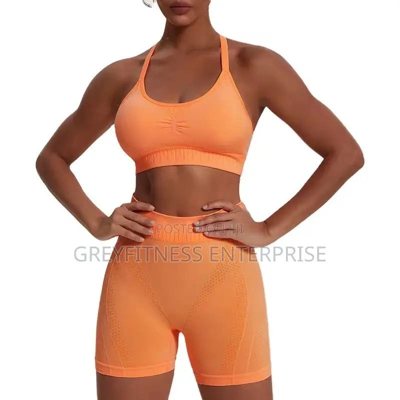 2pcs Gymwear Set Shorts and Bra Top