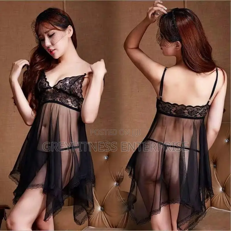 Ladies Gown Lace Net Lingerie