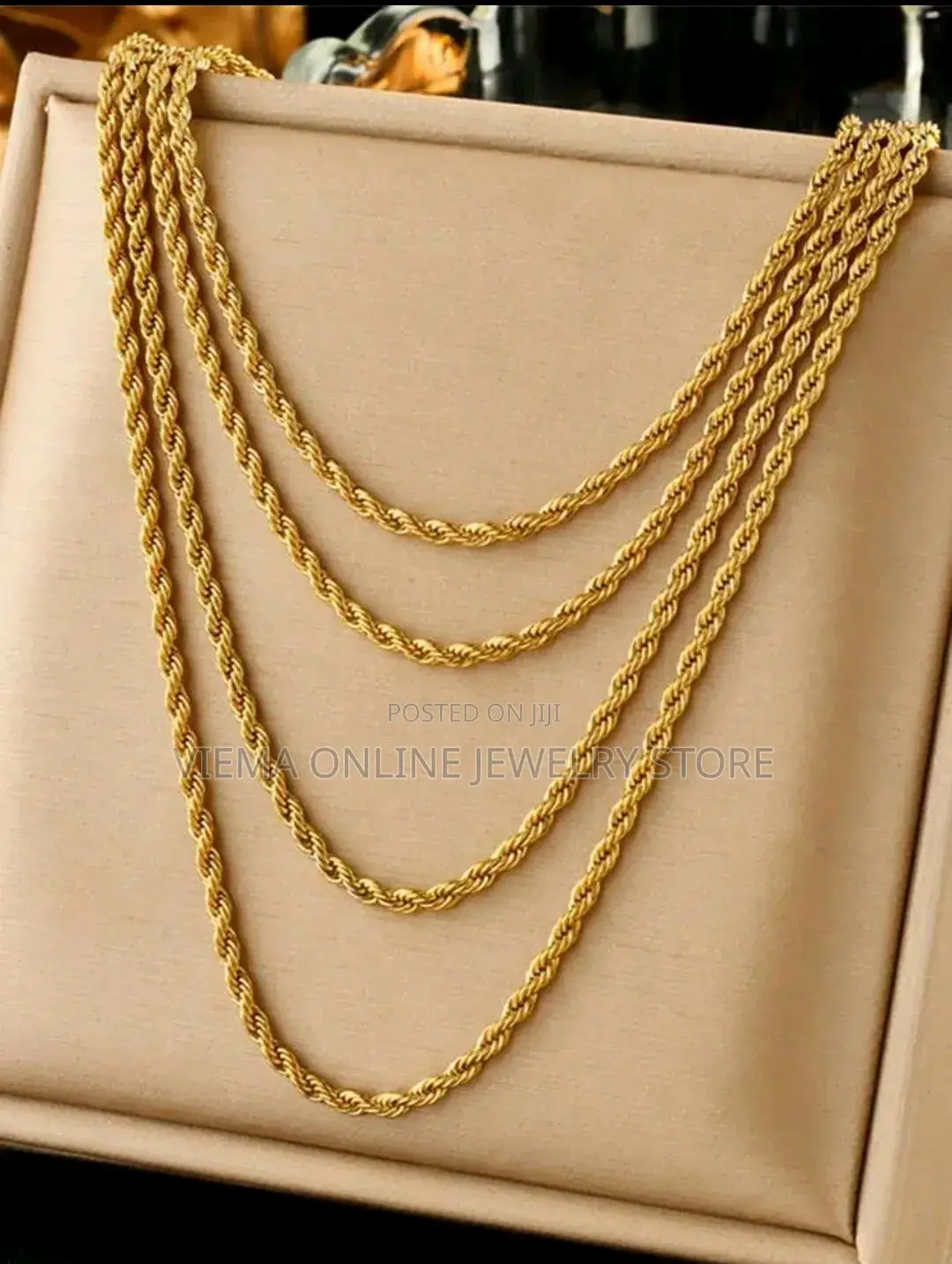 4-Layered Stainless Steel Necklace