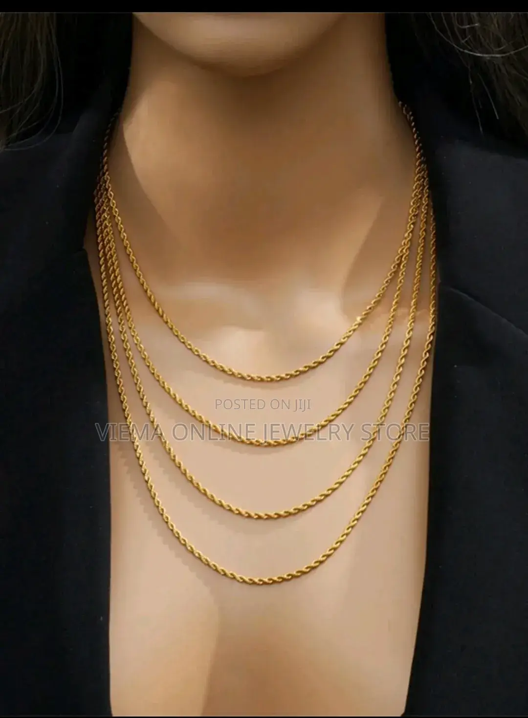 4-Layered Stainless Steel Necklace