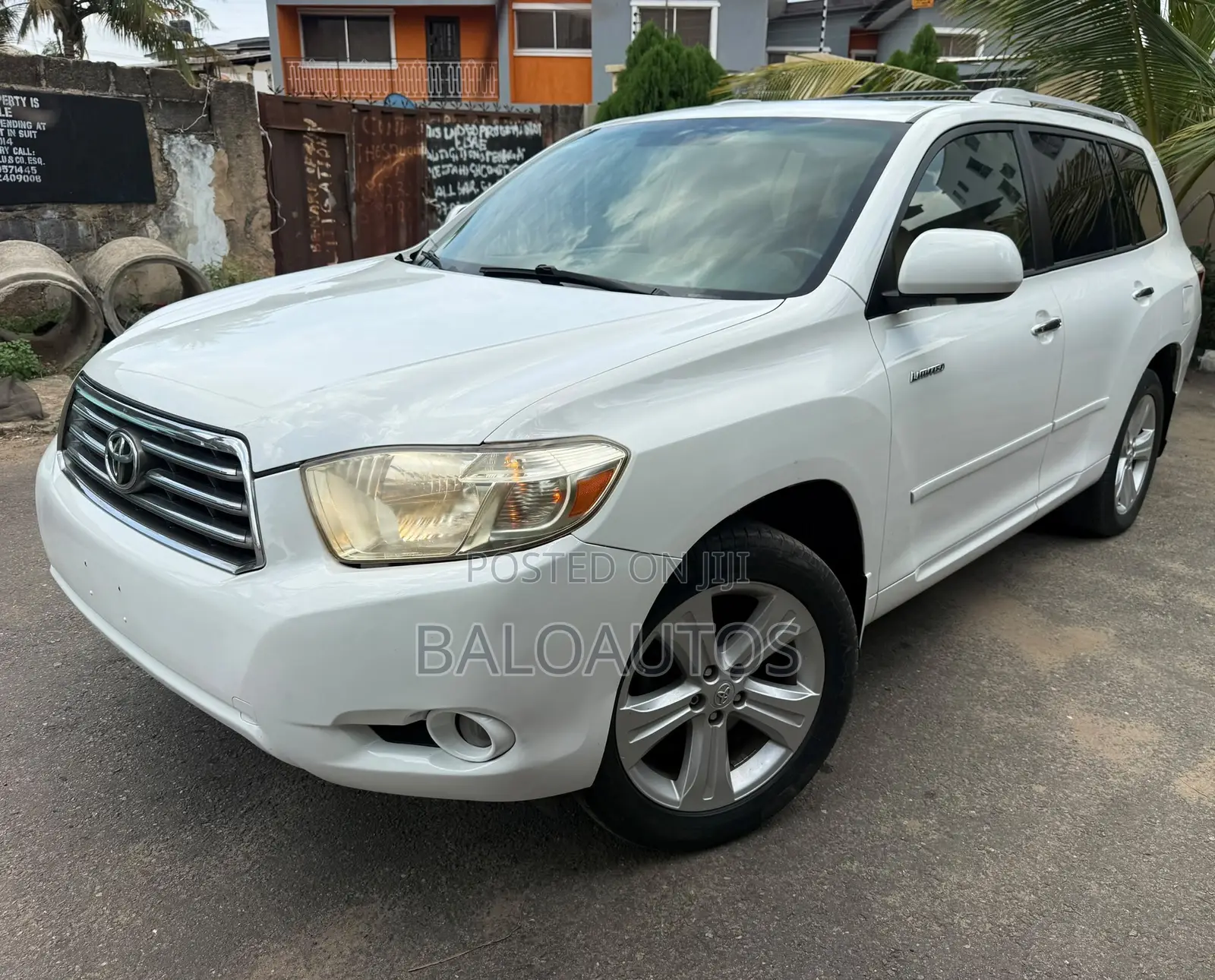 Toyota Highlander Limited 2008 White