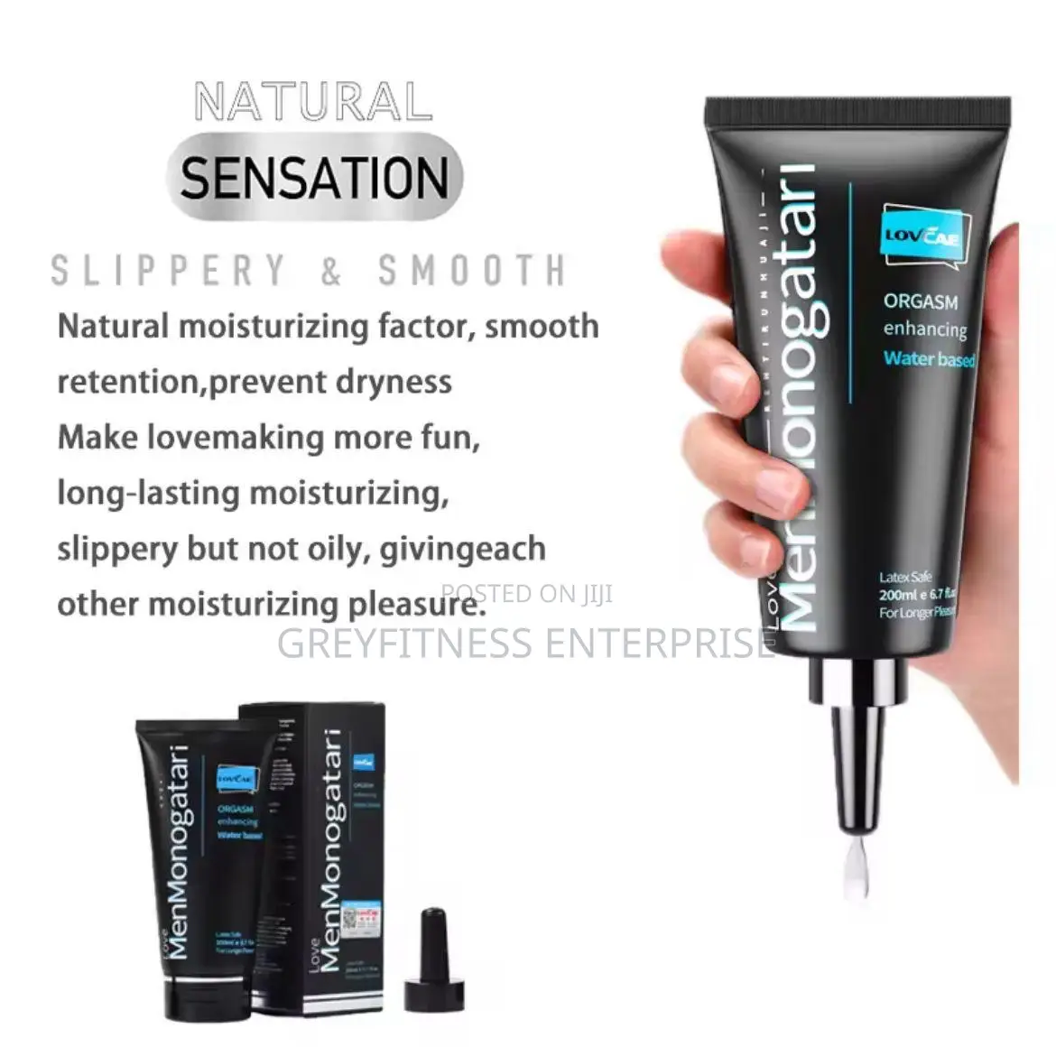 Men Monogatari Personal Lubricant With Extra Nozzle for Insertion