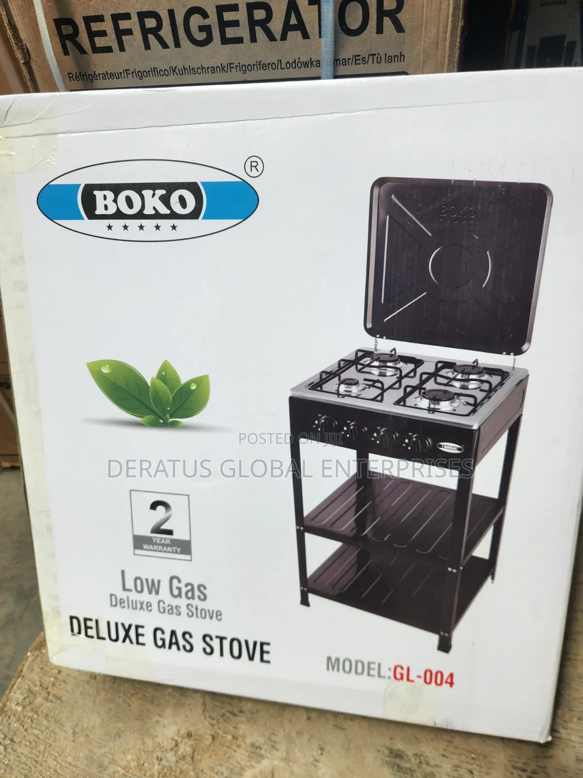 Brand New BOKO Deluxe 4 Burner Gas Stove