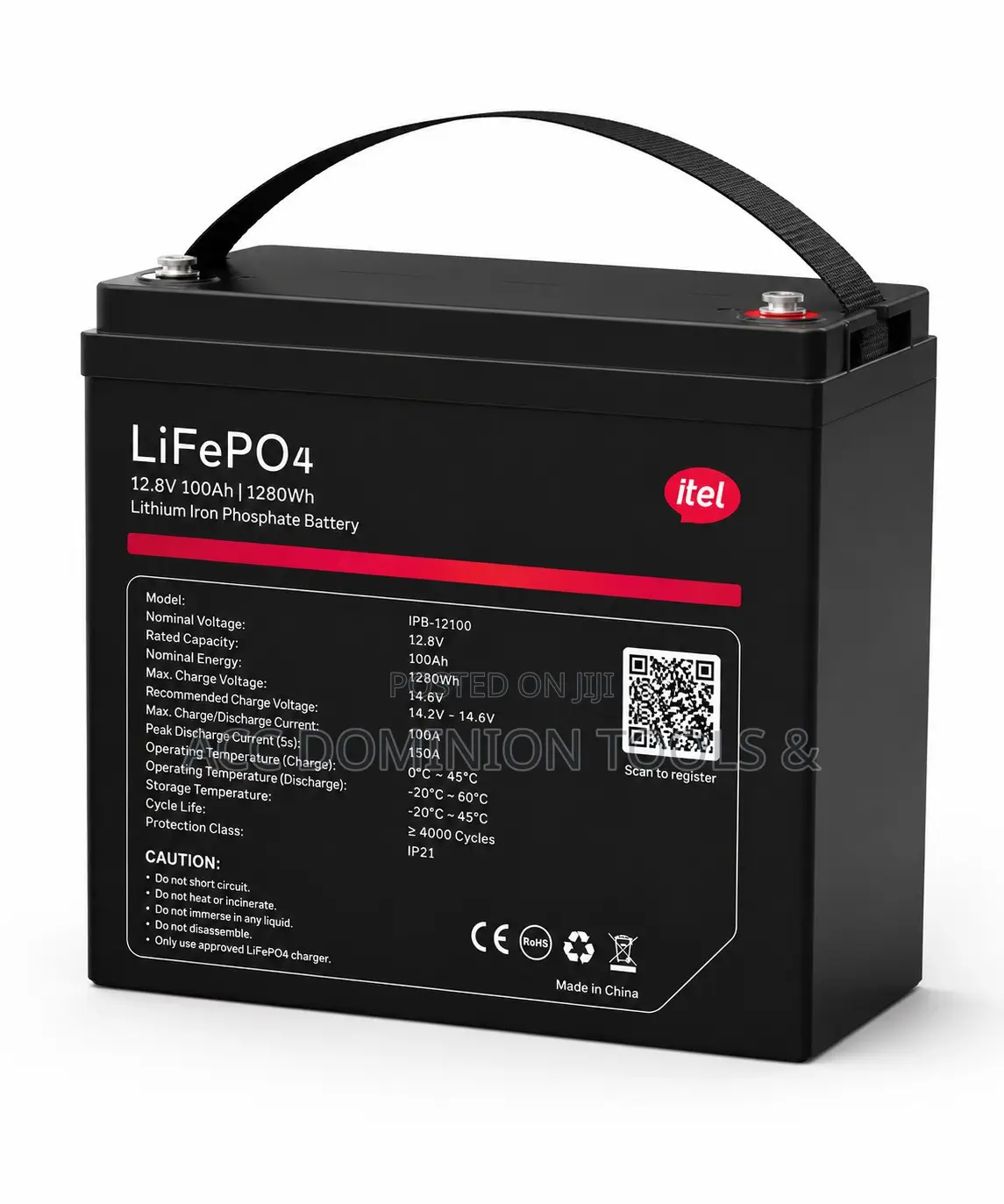 Itel 1.2kwh Battery Ip21 + Lithium