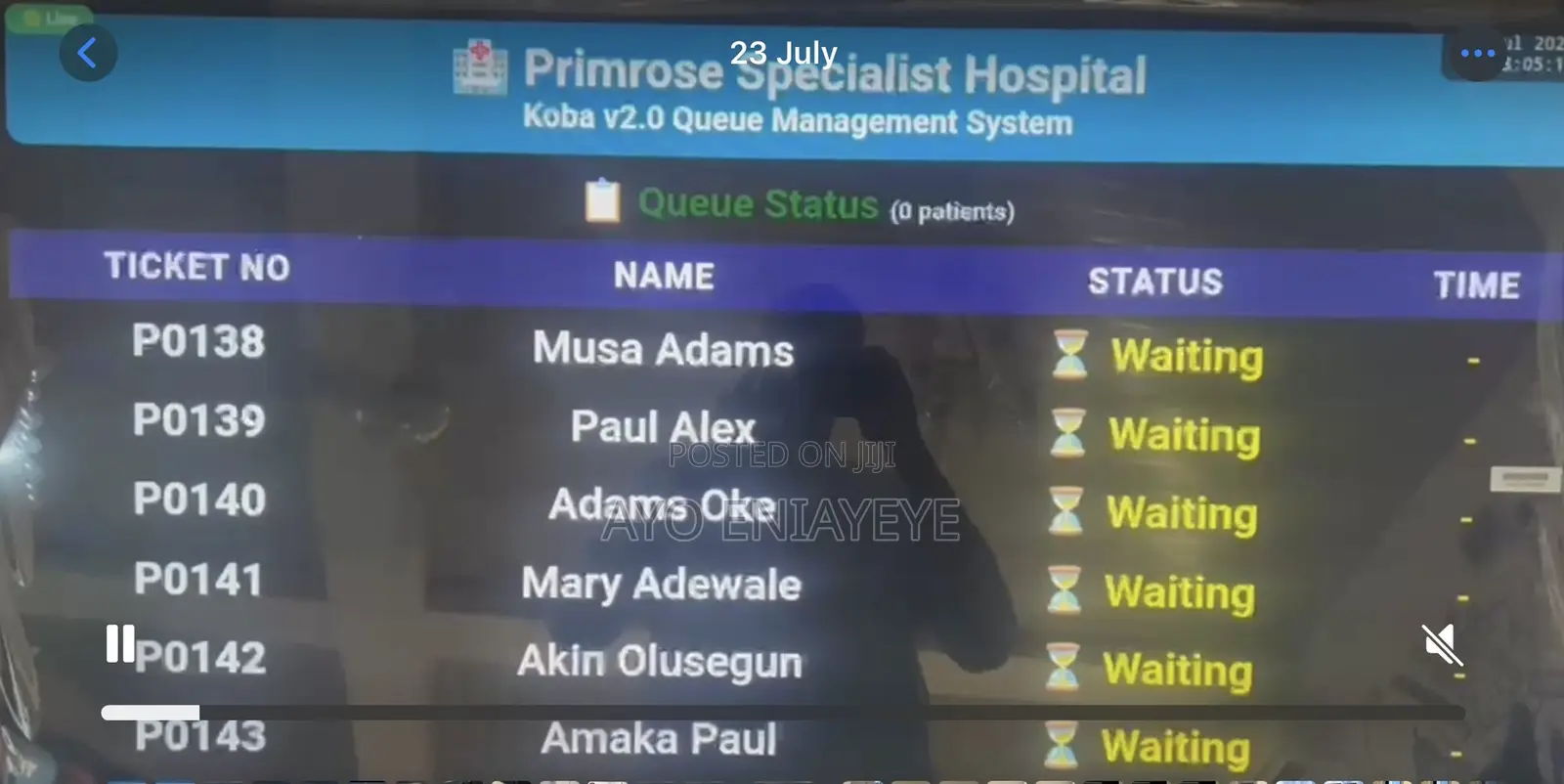 Queue Management System With Voice Announcement