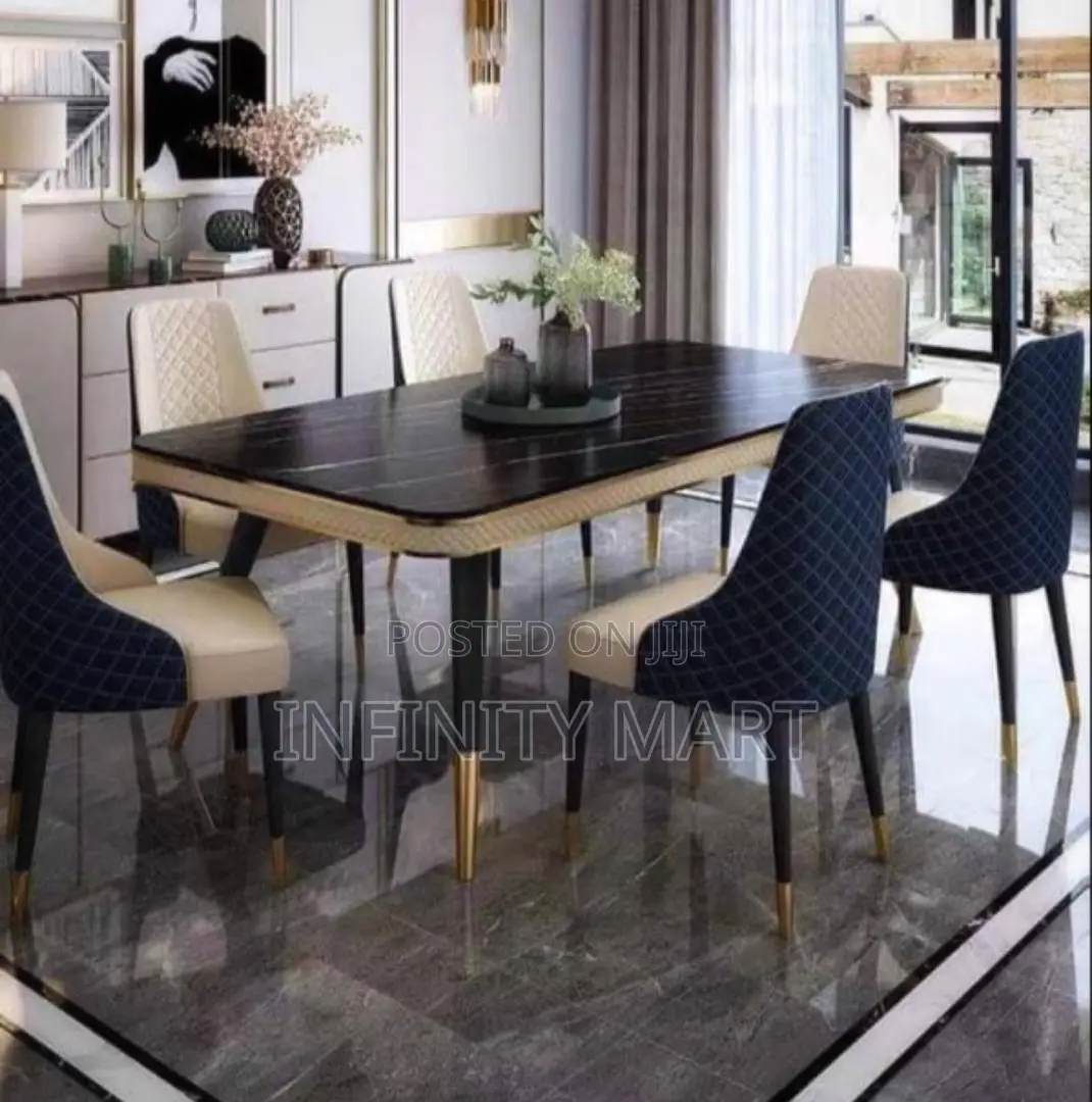 New Modern Marble Dining Set (6 Seater) 