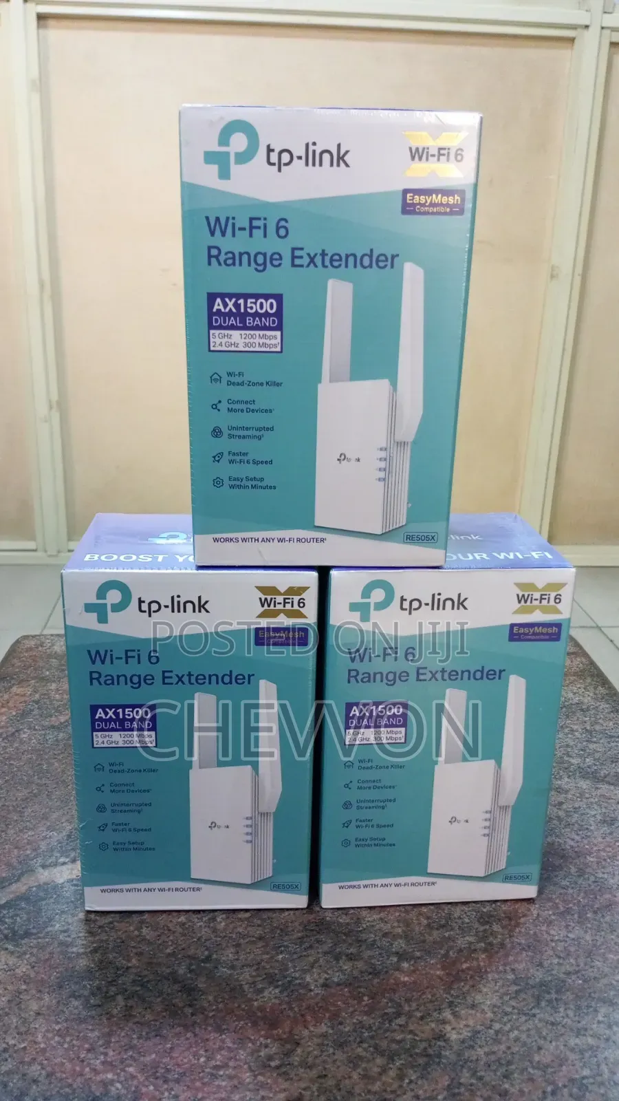 TPLINK WIFI 6 Range Extender AX1500 Dual BAND