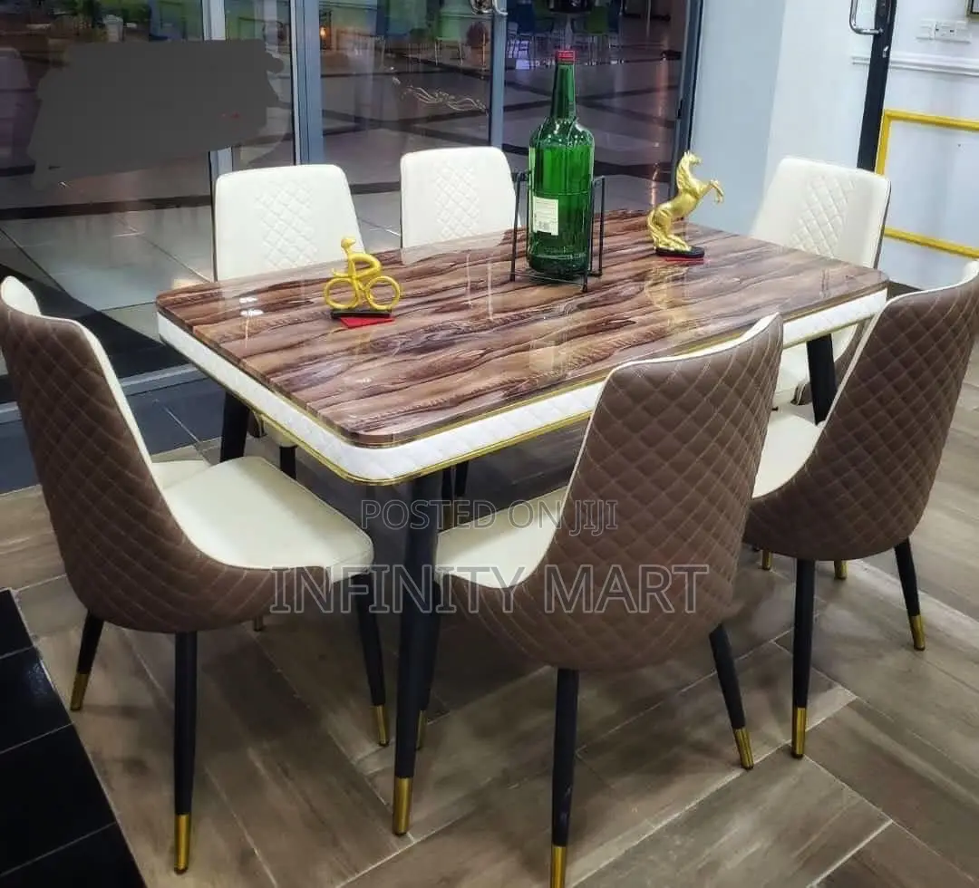 New Modern Marble Dining Set (6 Seater) 
