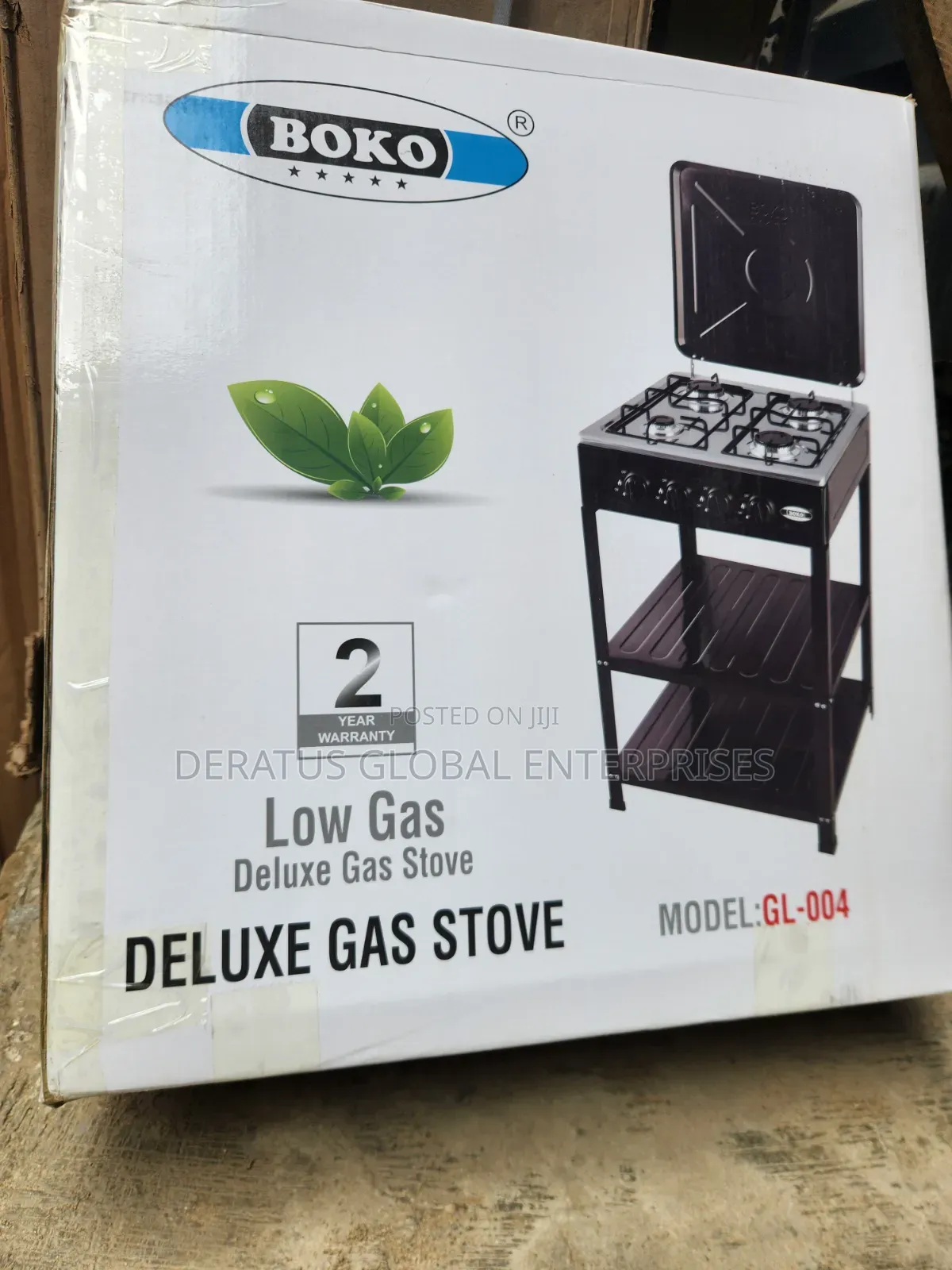 4 Burner BOKO Gas Cooker_Strong Durable