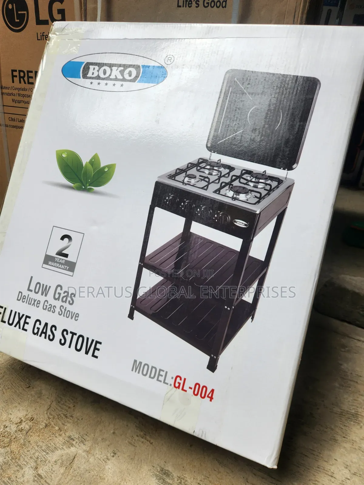 BOKO Low Gas Tabletop Cooker With Metal Stand